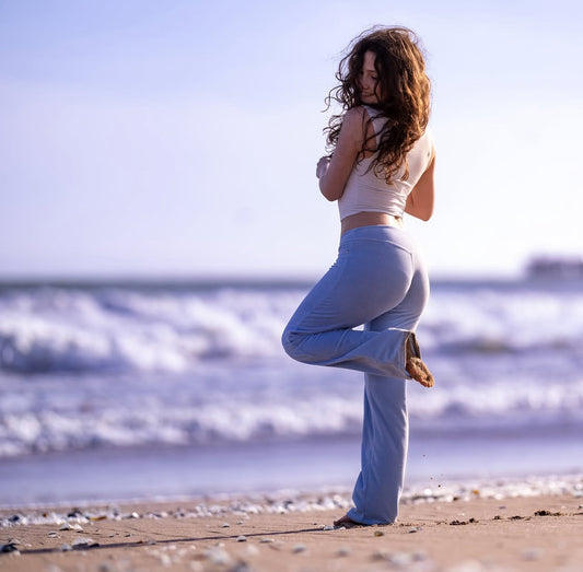 GODDESSWEAR CORDUROY LOWRISE FLARE PANT 1235 PASTEL ULTRA LITE COLLECTION