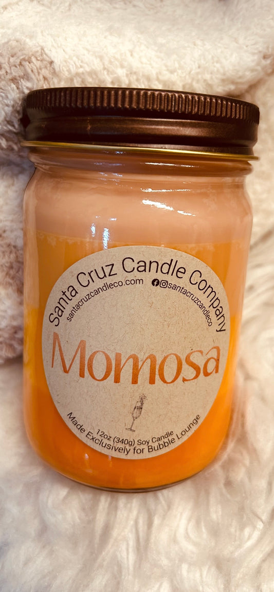 SANTA CRUZ CANDLE COMPANY LAYERED "MOMOSA" CANDLE