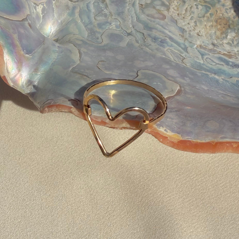In Situ Aphrodite Heart Ring 14K Gold Fill