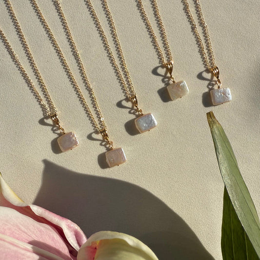 In Situ Elowen Pearl Necklace 14K gf