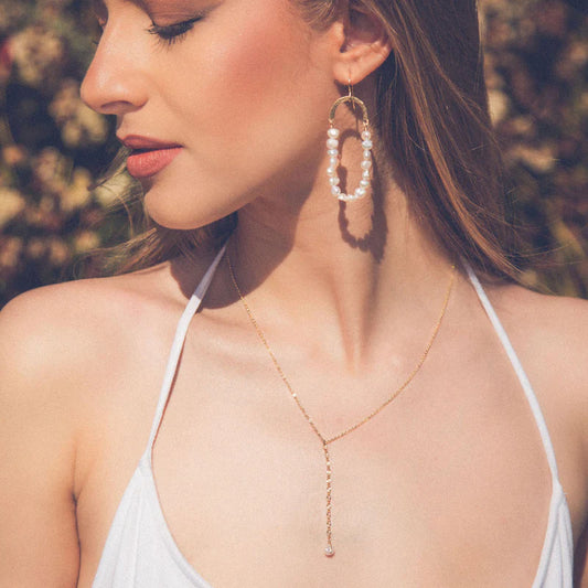 In Situ Mae Lariat Necklace 14K gf