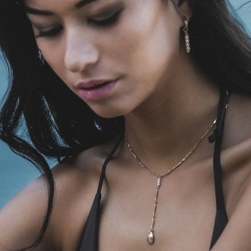 In Situ Nakendra Earrings 14k gf white pearl