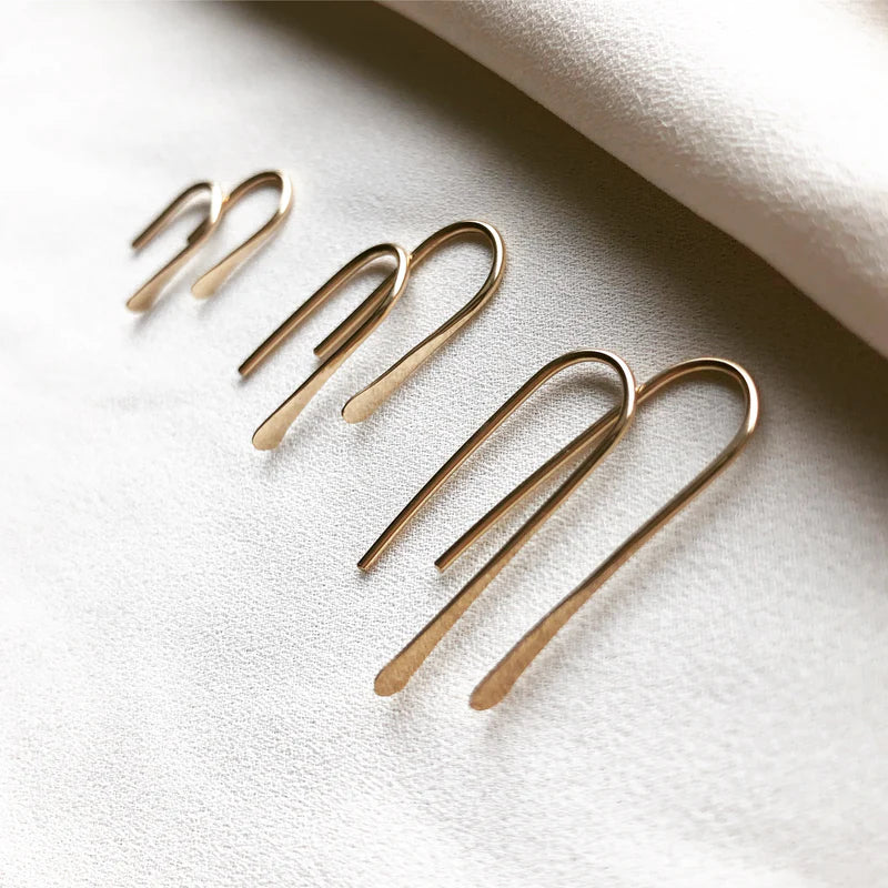 In Situ Quill Earrings 14k gf