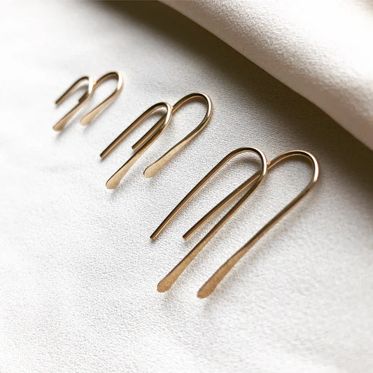 In Situ Quill Earrings 14k gf
