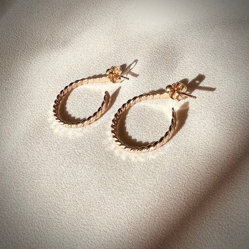 In Situ Tremezzo Hoops 14K gf