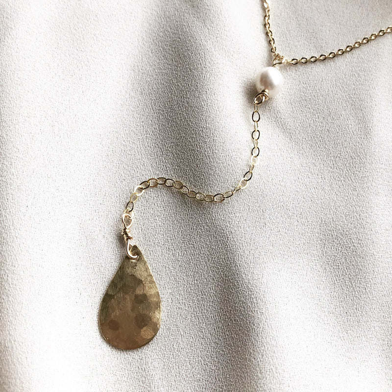 In Situ Zimina Lariat Necklace 14K gf