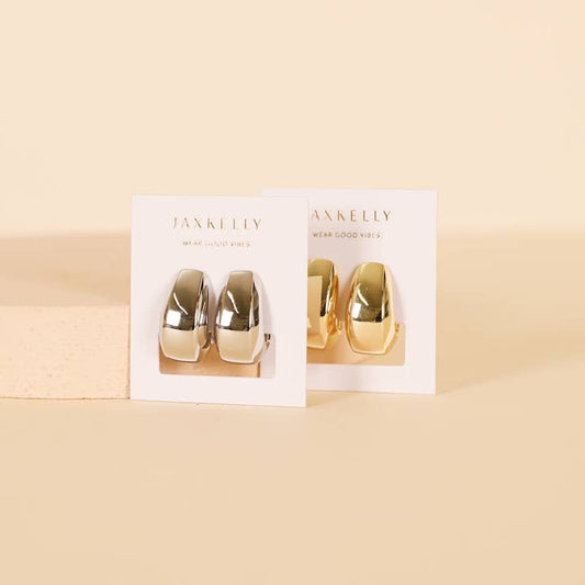 JAXKELLY Bold Drop Silver Earrings