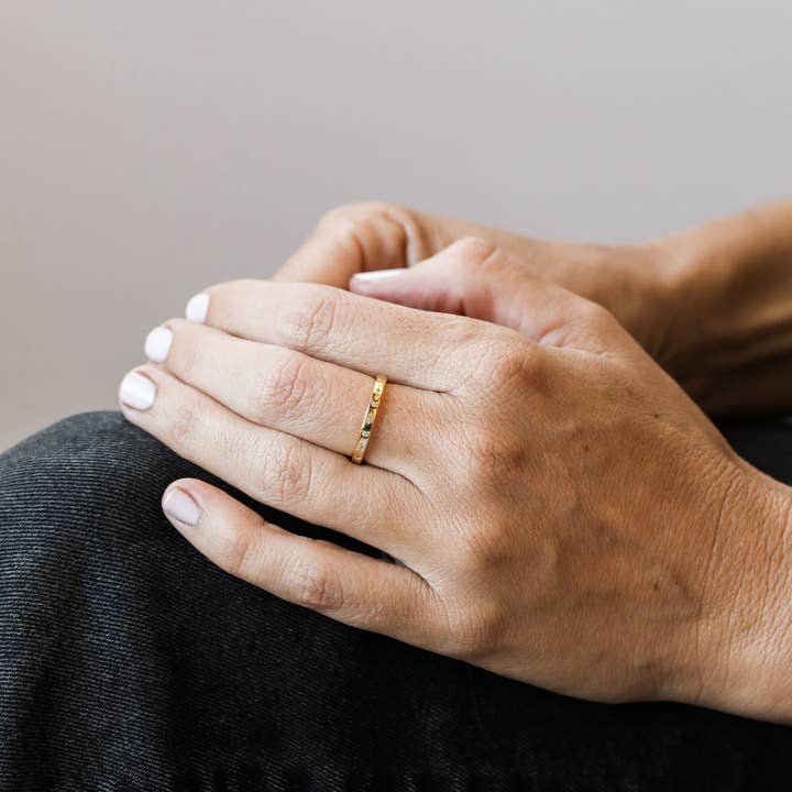 JAXKELLY GOLD CELESTIAL RING MULTIPLE SIZES