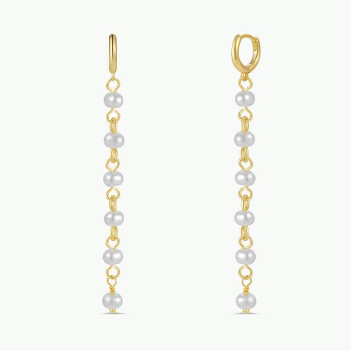 JAXKELLY Multi Pearl Drop Earrings