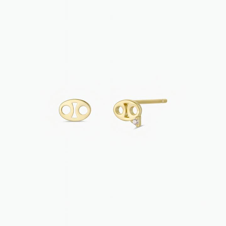 JAXKELLY Zodiac Gold Earrings Cancer
