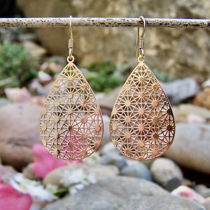 JO BIRD Honey Drop Earrings Small Gold