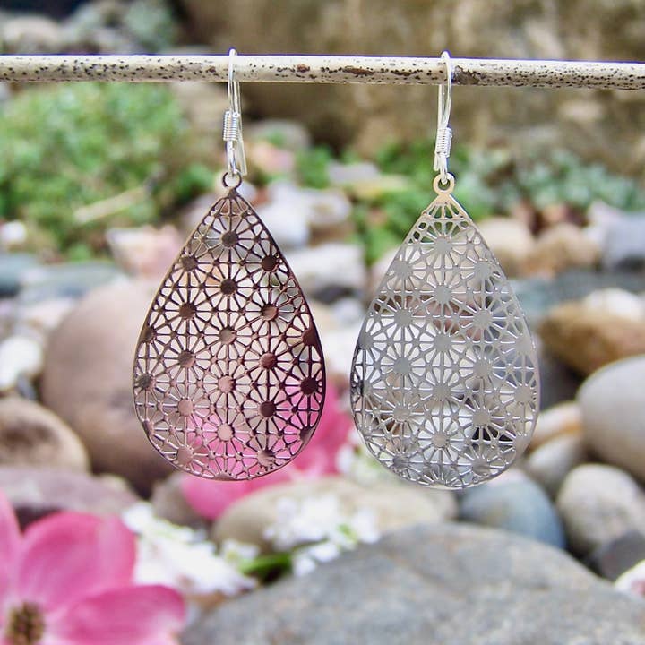 JO BIRD Honey Drop Earrings Small Silver