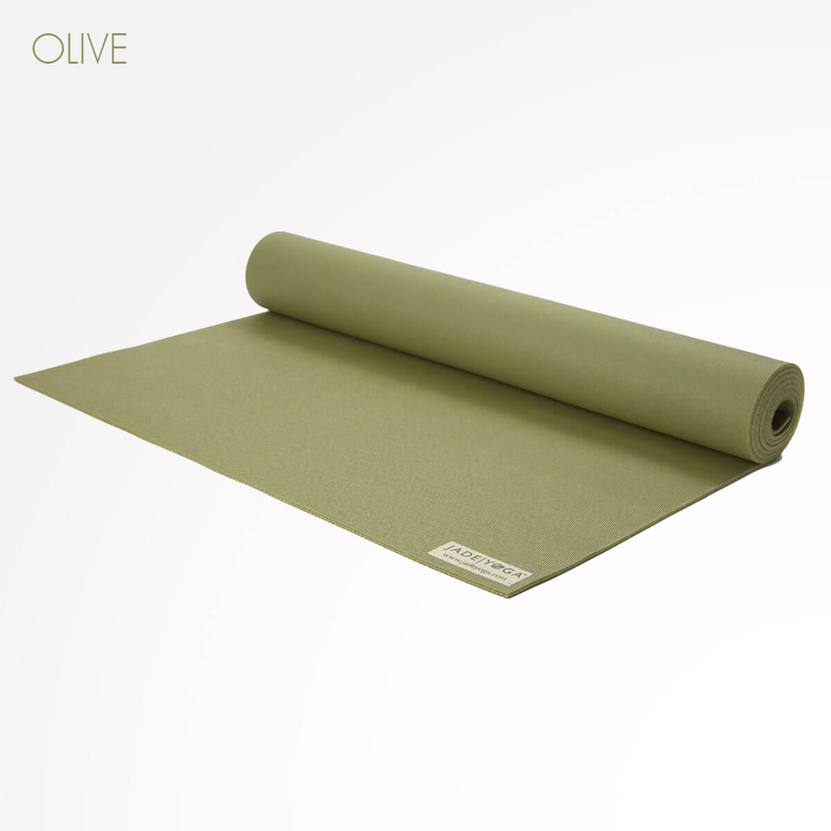 JADE HARMONY YOGA MAT 68" BEST GRIP NO SLIP OLIVE