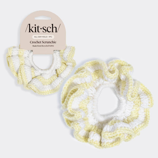 KITSCH CROCHET SCRUNCHIE BUTTER YELLOW