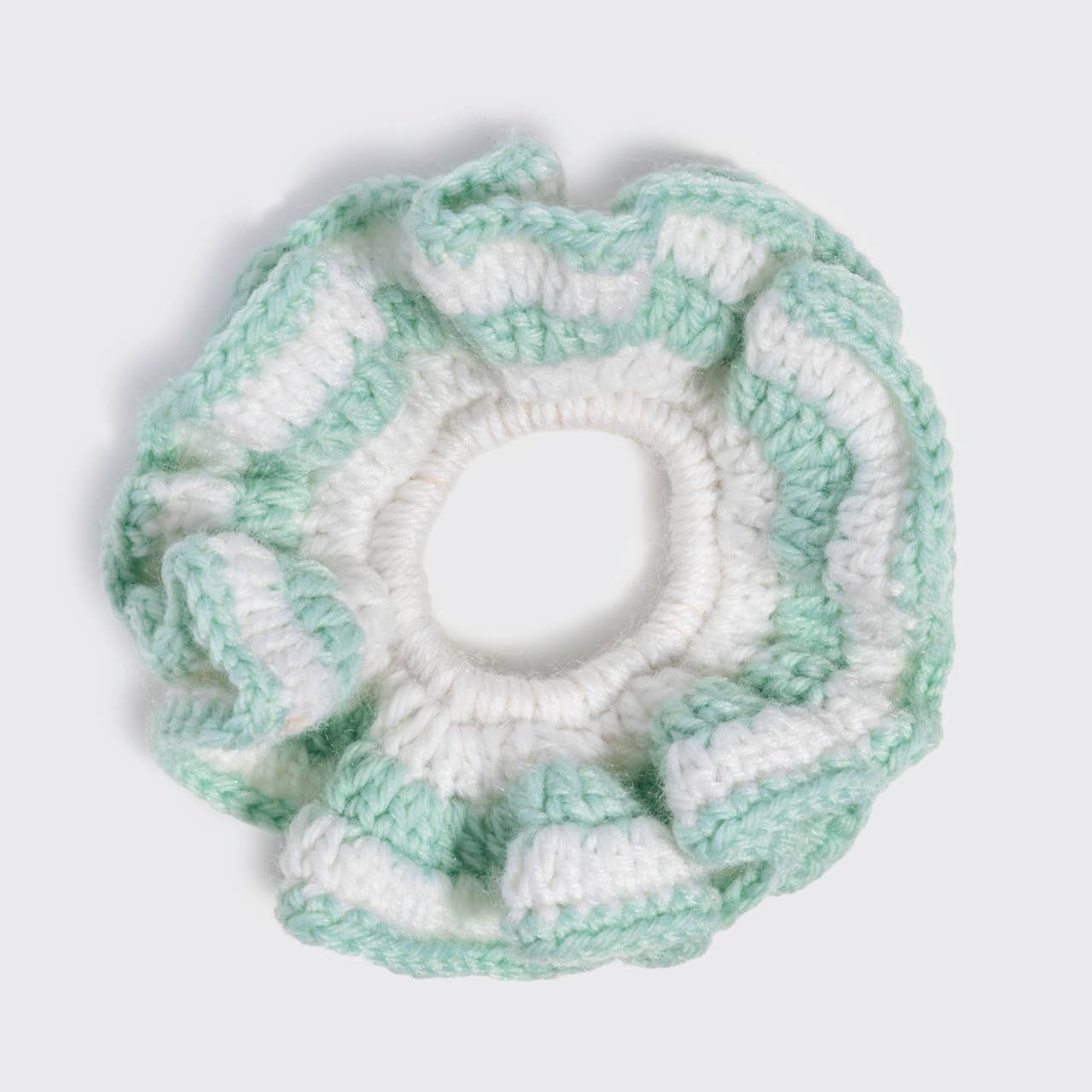 KITSCH CROCHET SCRUNCHIE SEAFOAM BLUE
