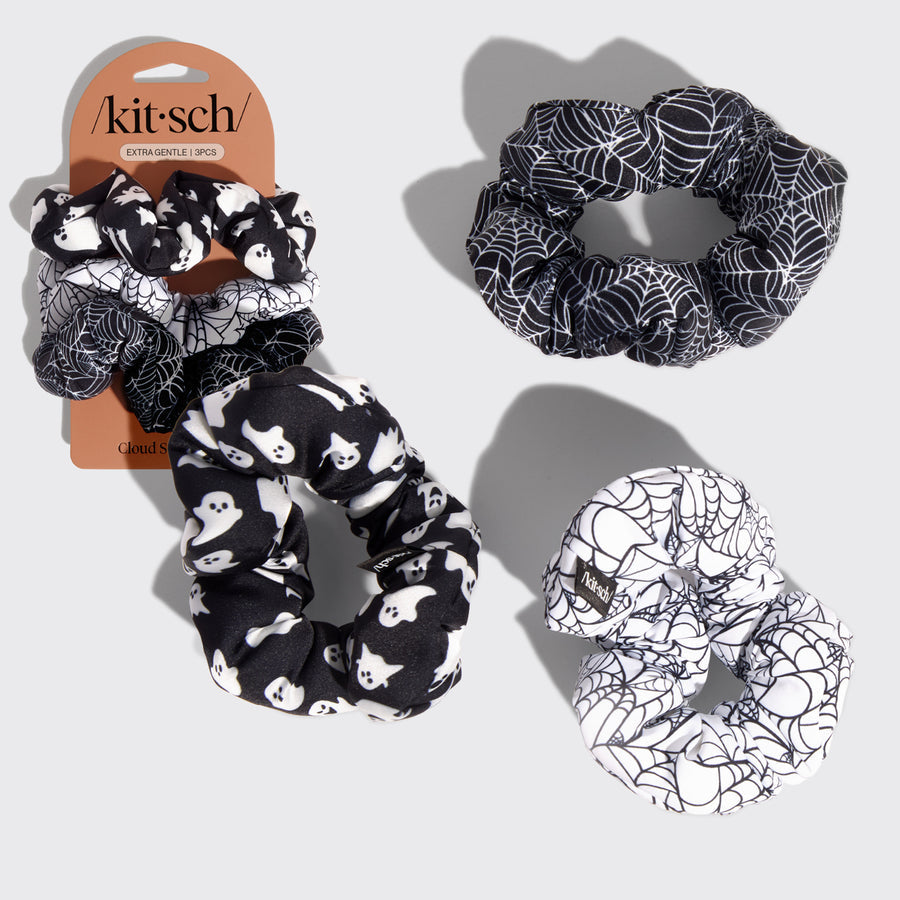 KITSCH Cloud Scrunchies 3pc Set- Spiderweb