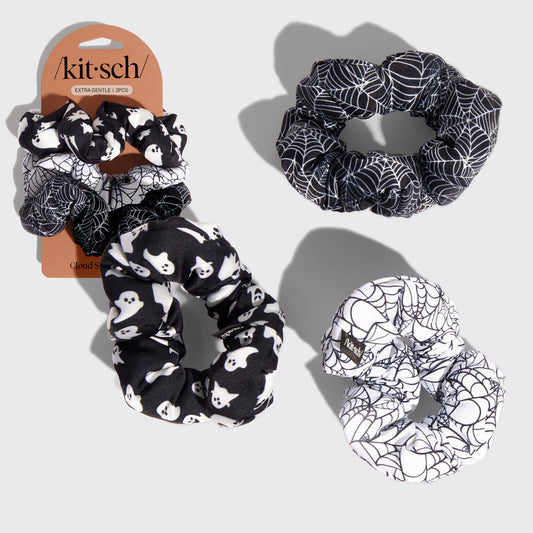 KITSCH Cloud Scrunchies 3pc Set- Spiderweb
