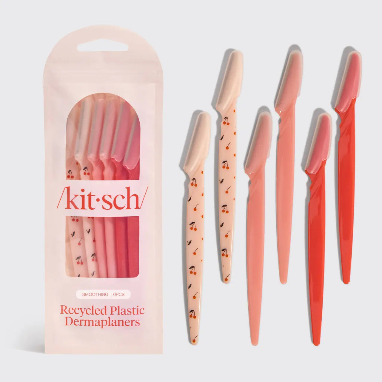 KITSCH ECO-FRIENDLY DERMAPLANER BLADE 6 PACK CHERRY BLOSSOM