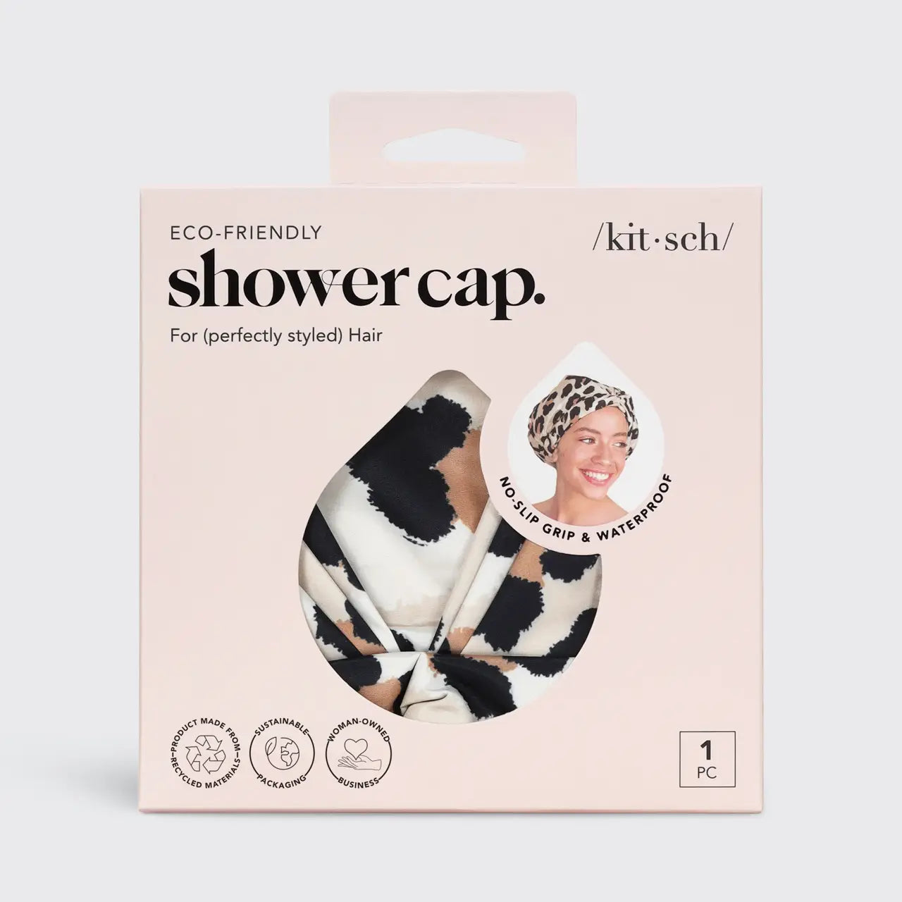 KITSCH Luxury Shower Cap - Leopard