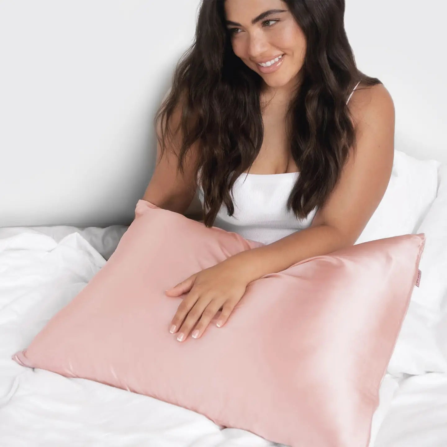 KITSCH SATIN PILLOWCASE KING BLUSH