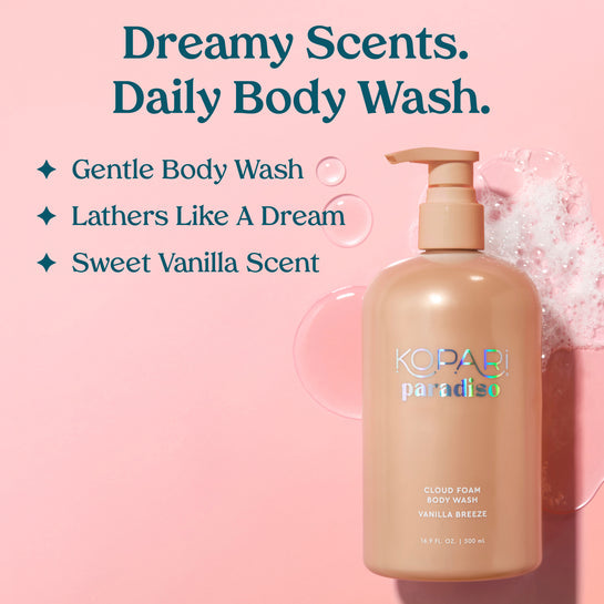 KOPARI  Paradiso Cloud Foam Body Wash - Vanilla Breeze New!