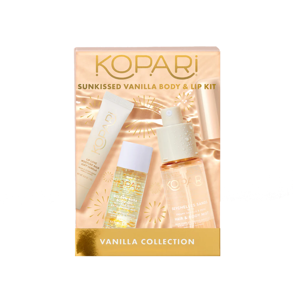 KOPARI SUNKISSED VANILLA BODY AND LIP KIT