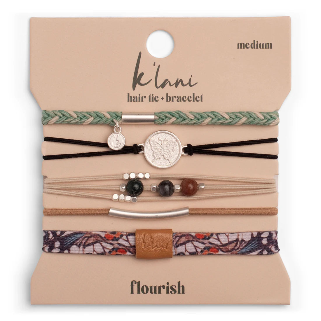 K'LANI HAIR TIE BRACELETS FLOURISH