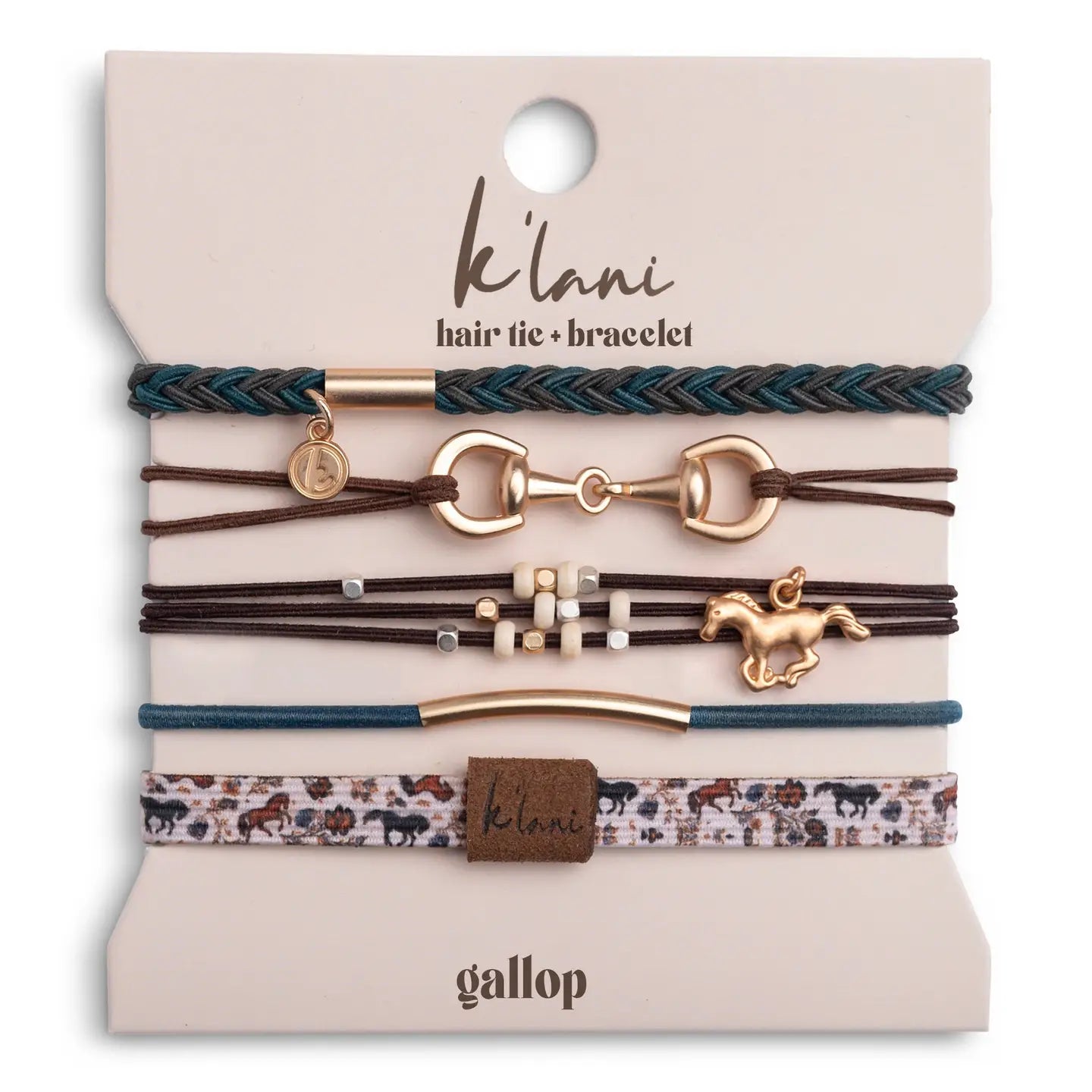 K'LANI HAIR TIE BRACELETS GALLOP