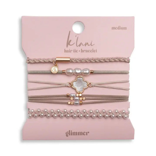 K'LANI HAIR TIE BRACELETS GLIMMER