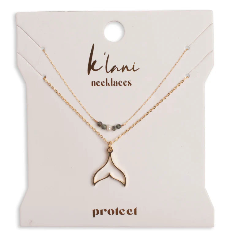 K'LANI PROTECT NECKLACE SET GOLD
