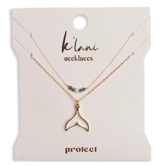 K'LANI PROTECT NECKLACE SET GOLD