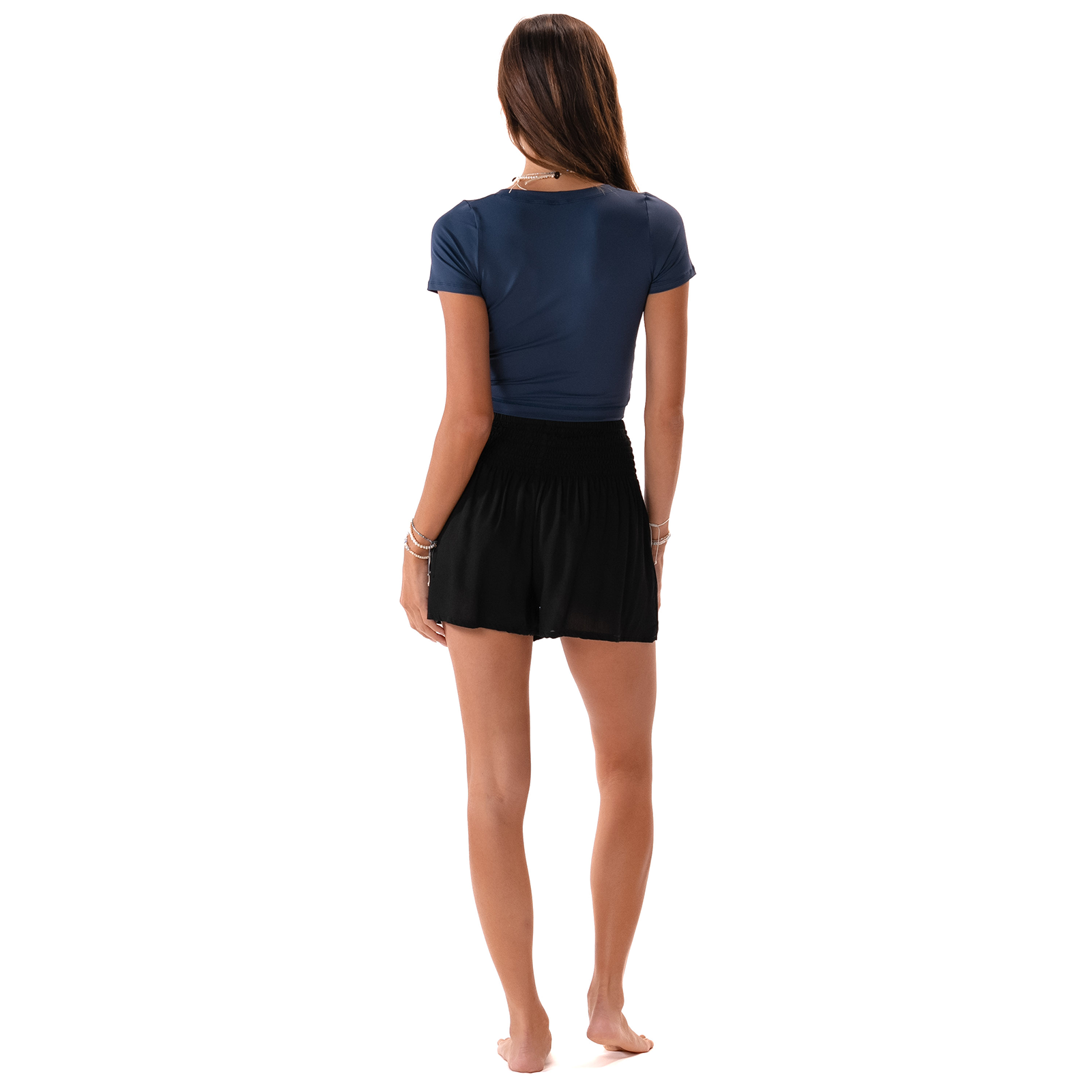 LOTUS AND LUNA COTTON SHORTS BLACK