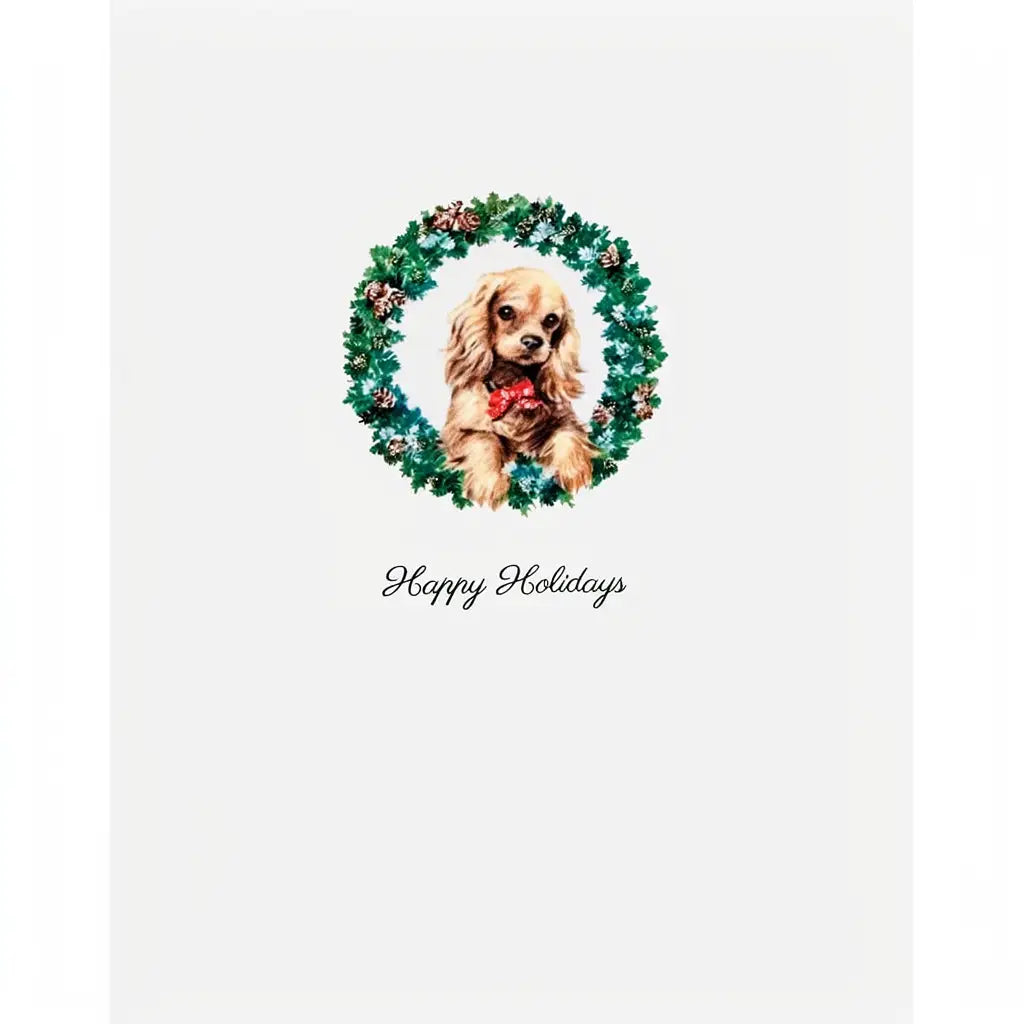LUMIA Puppy in Wreath Holiday Card