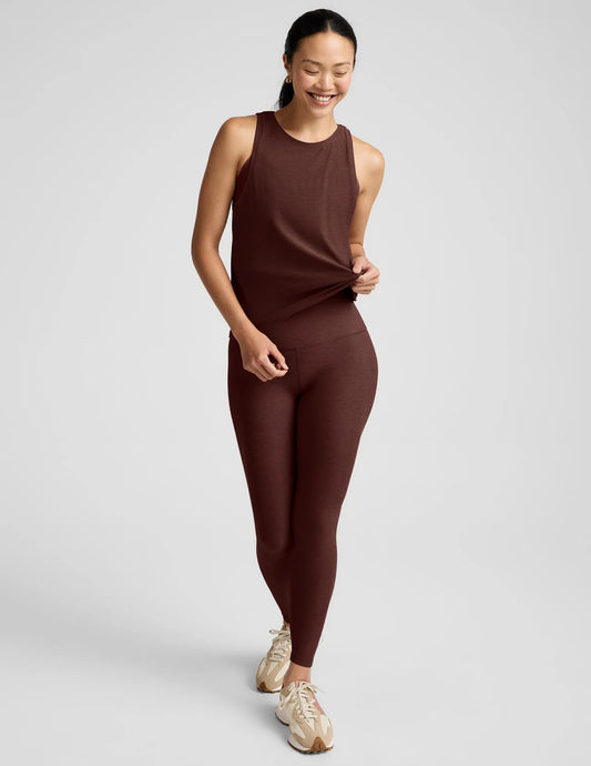 BEYOND YOGA FEATHERWEIGHT REBALANCED MUSCLE TANK ICED MOCHA