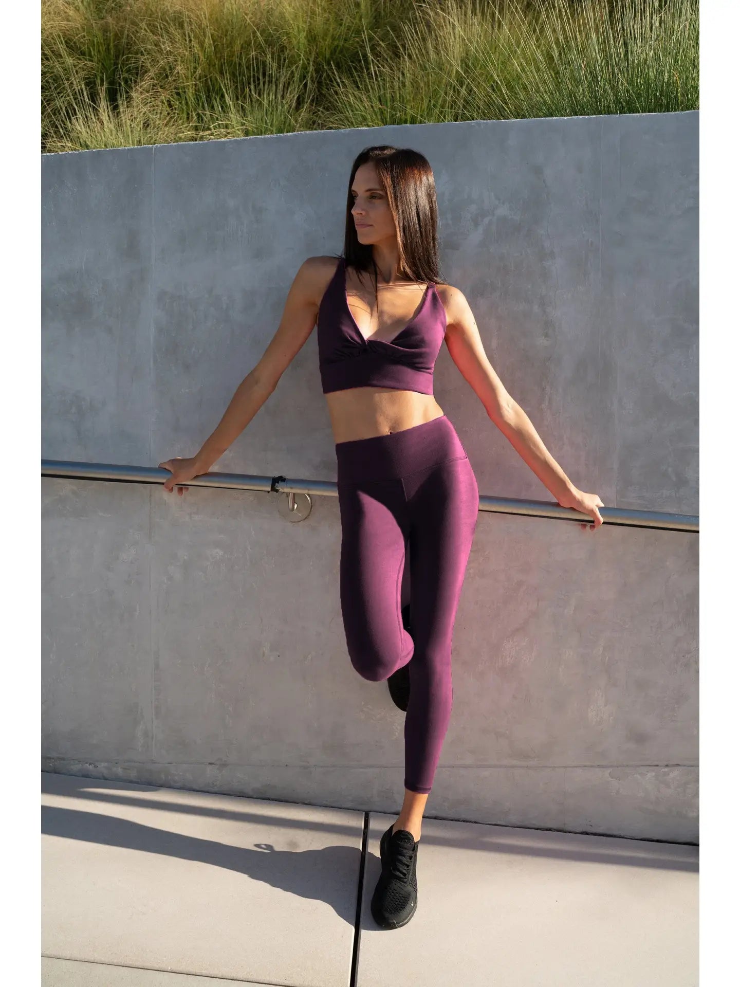 Lezat Sara Organic Cotton Legging Plum 