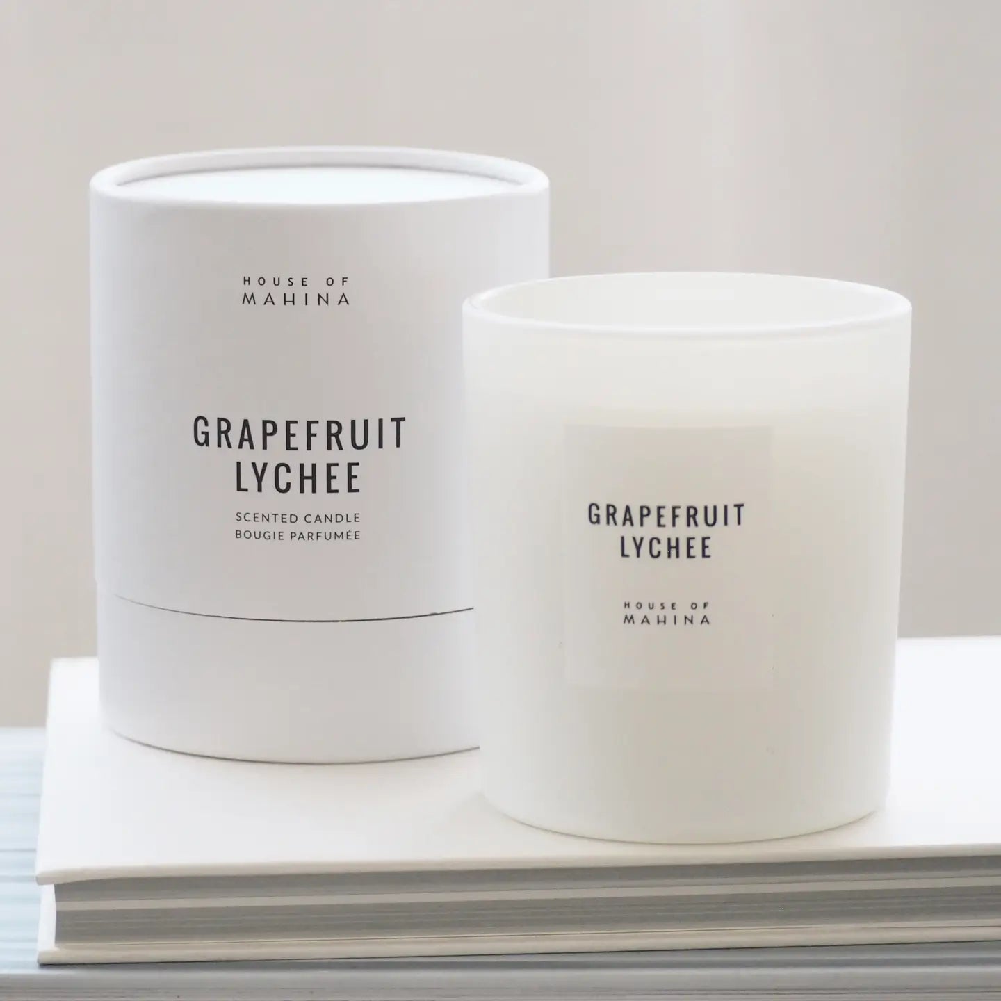 MAKANA CANDLE GRAPEFRUIT LYCHEE CANDLE  TWO SIZES