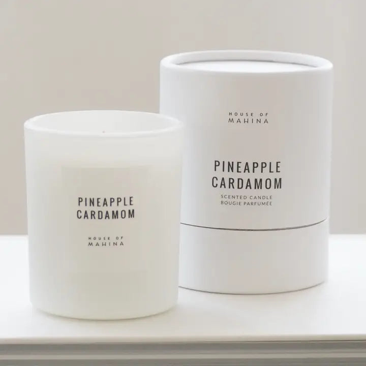 HOUSE OF MAHINA (FORMERLY MAKANA)  CANDLE PINEAPPLE CARDAMOM CANDLE 4 OUNCE