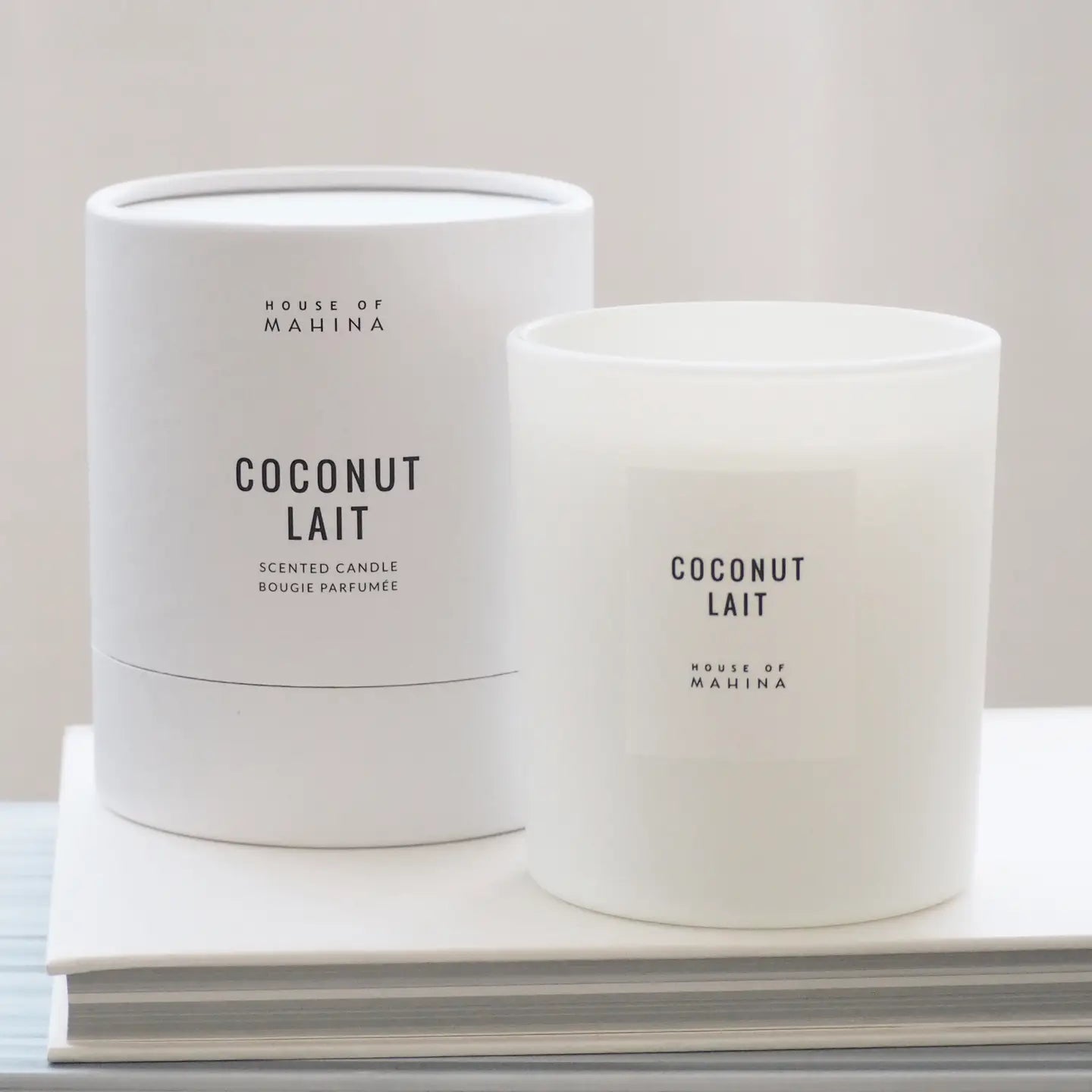 MAKANA (HOUSE OF MAHINA CANDLE COCONUT MILK TWO SIZES PETITE AND CLASSIC
