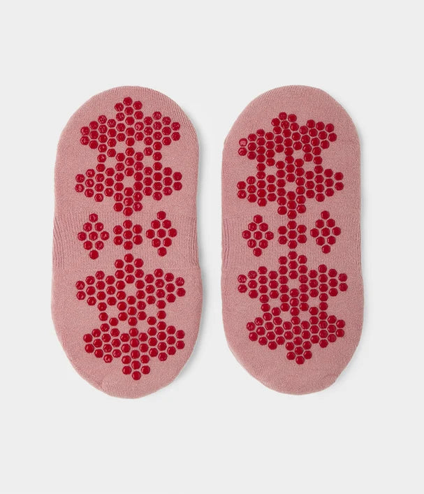 MANDUKA EQUILIBRIA PILATES SLIPPER SOCKS BLUSH 2