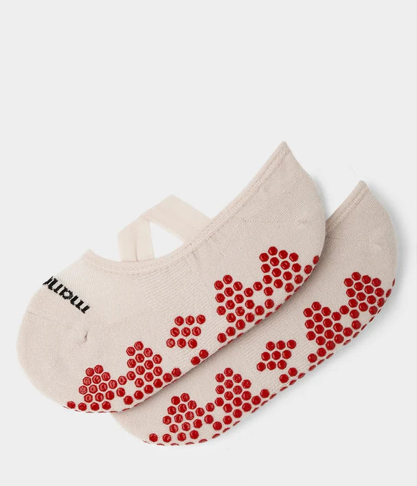 MANDUKA EQUILIBRIA PILATES SLIPPER SOCKS CREAM