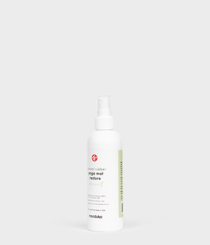 MANDUKA Natural Rubber Yoga Mat Restore Spray Gingergrass