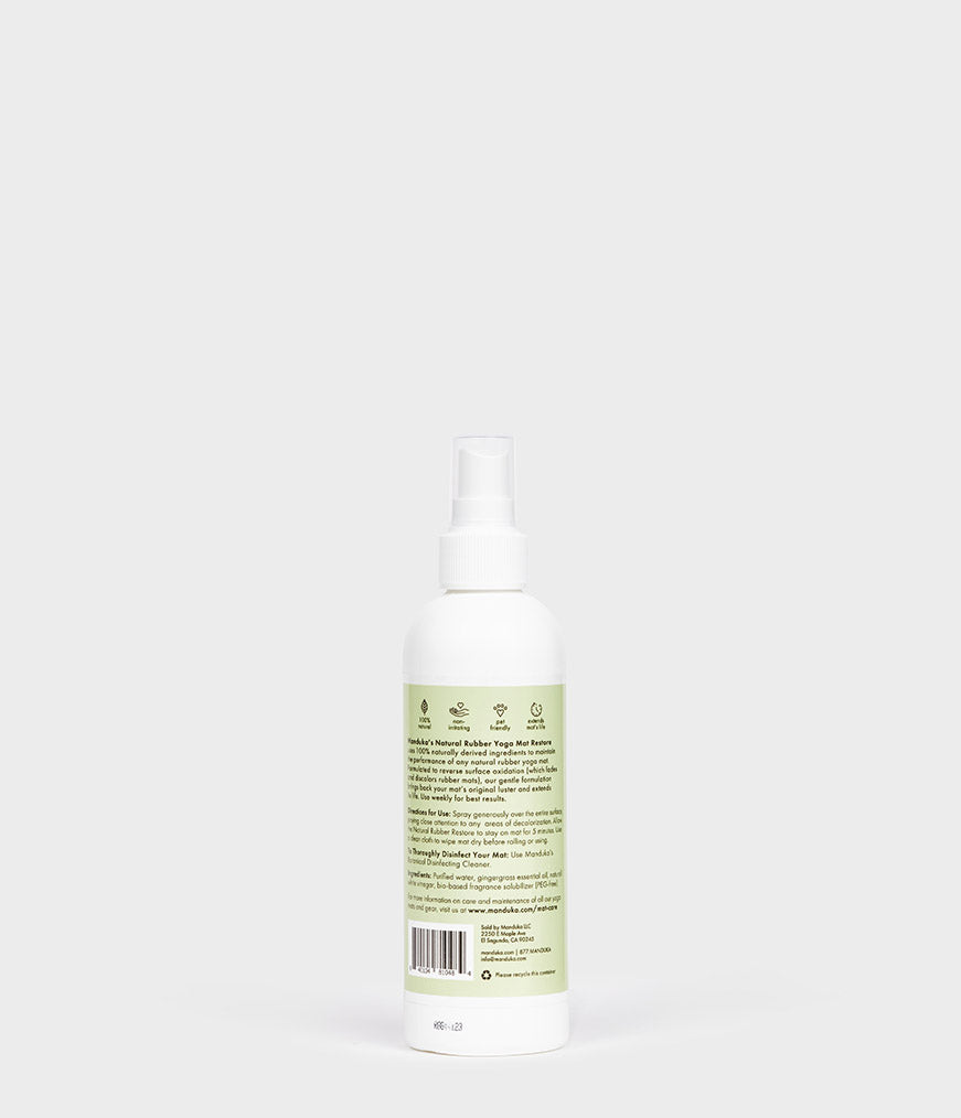 MANDUKA Natural Rubber Yoga Mat Restore Spray Gingergrass