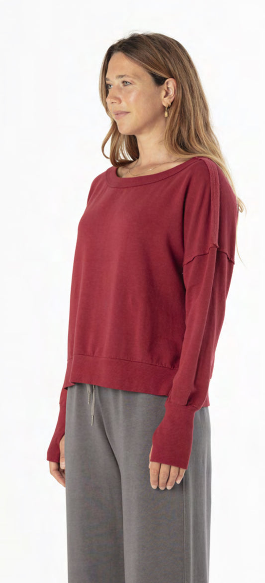  

MILA ORGANIC BAMBOO THUMBHOLE SWEATSHIRT 