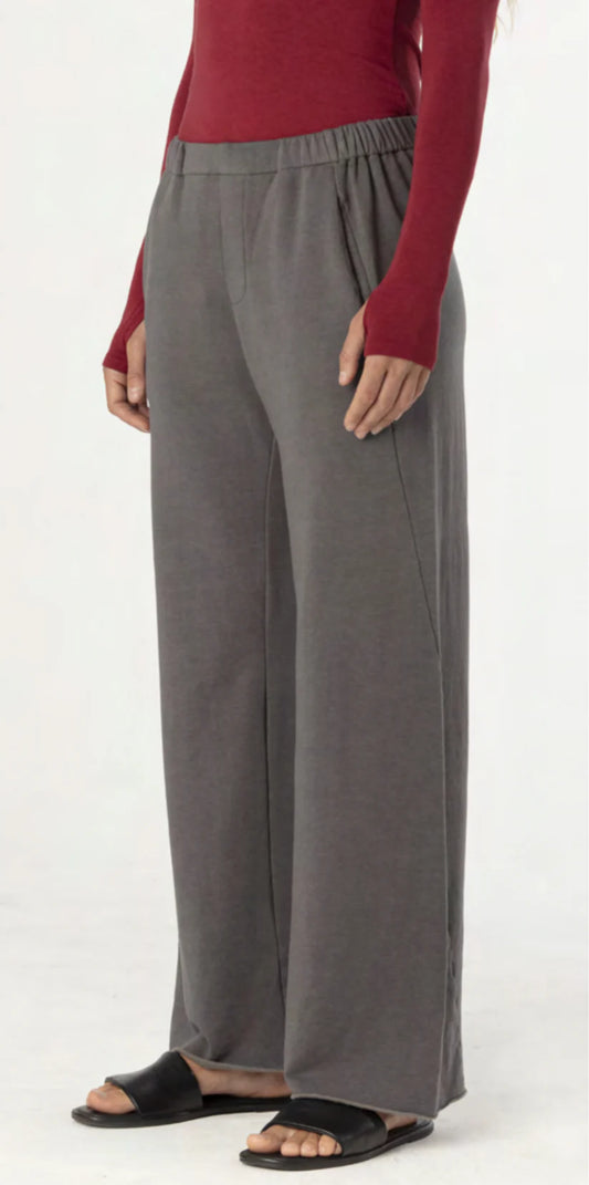 MILA ORGANIC BAMBOO FLEECE TROUSER CAVIAR