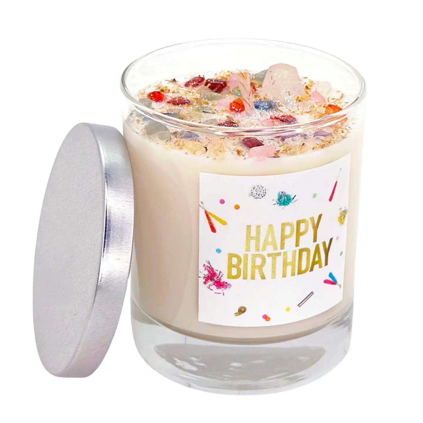 NEW MOON BEGINNINGS CANDLE HAPPY BIRTHDAY 7.5 OZ