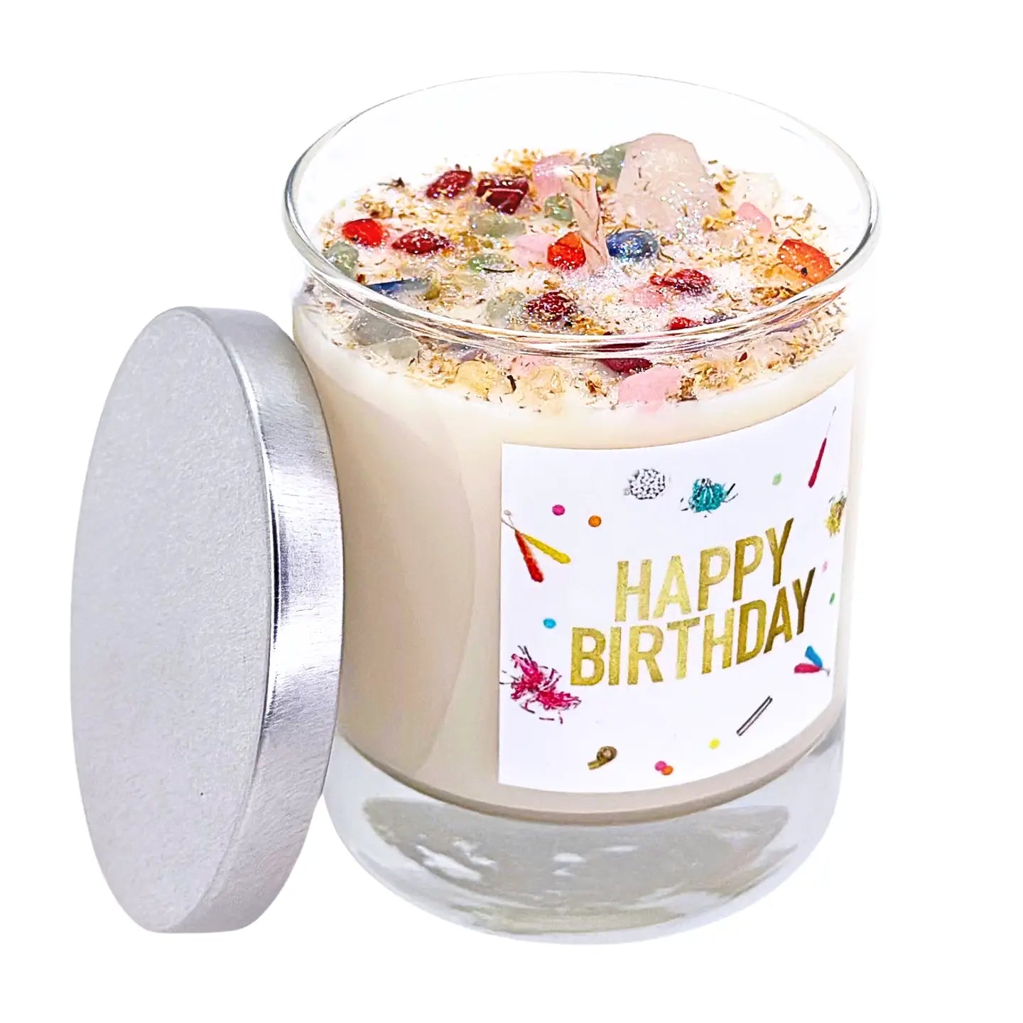 NEW MOON BEGINNINGS CANDLE HAPPY BIRTHDAY 7.5 OZ