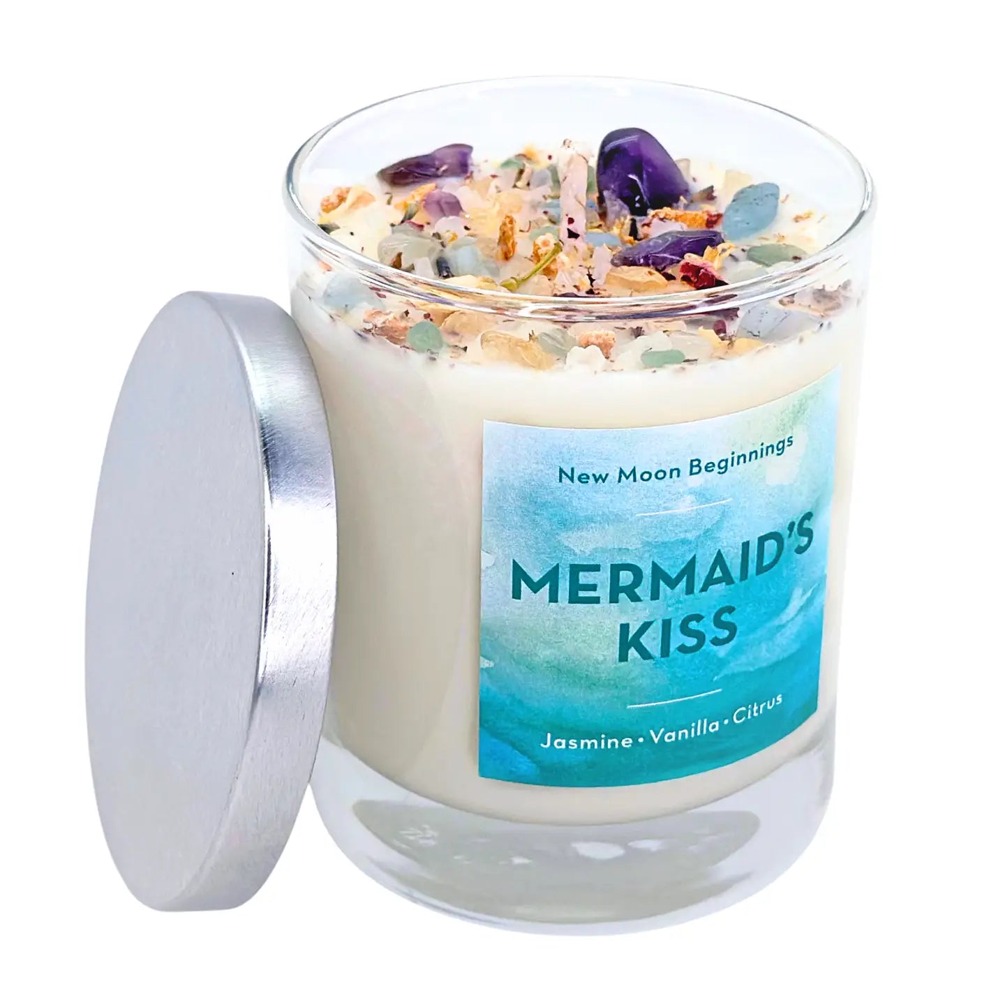 NEW MOON BEGINNINGS CANDLE MERMAIDS KISS 7.5 OZ
