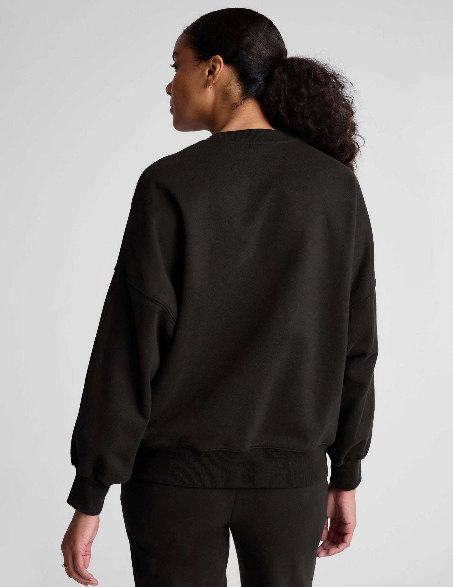 BEYOND YOGA LUXEFLEECE OVERSIZED SWEATSHIRT BLACK