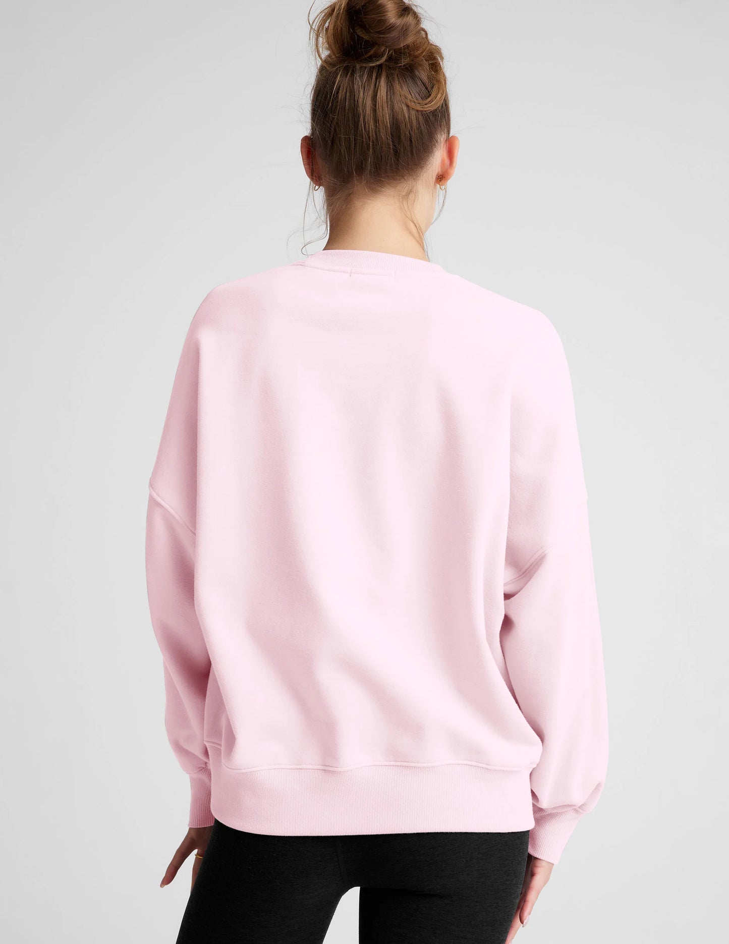 BEYOND YOGA LUXEFLEECE OVERSIZED SWEATSHIRT FROSTY PINK