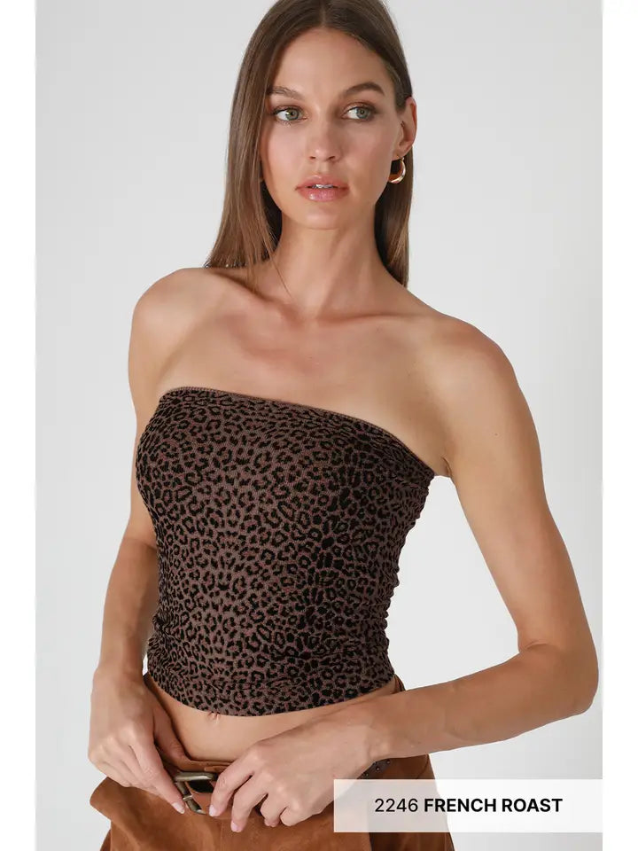 NIKIBIKI LEOPARD TUBE FRENCH ROAST